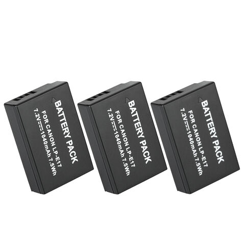 Batería de Litio EOS M3 EOS 750D 760D Cámara Réflex Digital Batería Grande para Canon LP-E17