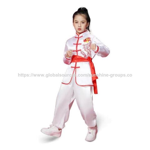 Traje de artes marciales para niños - manga corta y larga para estudiantes de primaria - estilo de actuación Tai Chi