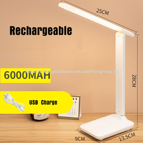 LED Desk Lamp with USB Charging Port Dimmable Eye-Caring Reading Desk Light for Home Touch Control