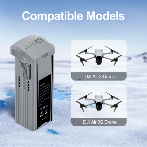 Air 3 Intelligenter Flugakku 4276mAh Große Kapazität Tragbarer Ersatzakku Vollständig kompatibel mit DJI Drohnen