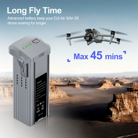 Air 3 Intelligenter Flugakku 4276mAh Große Kapazität Tragbarer Ersatzakku Vollständig kompatibel mit DJI Drohnen