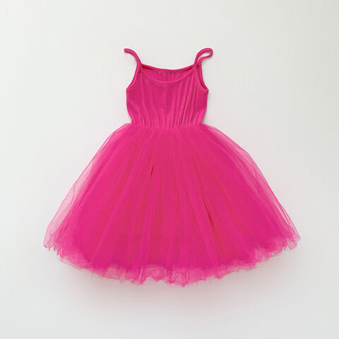 Robes en tulle et maille à bretelles sans manches, personnalisables et de style nouveau pour petites filles, pouvant être utilisées comme robes. Robe de fille
