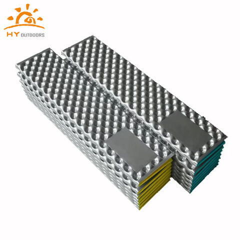 Aceptación OEM IXPE Colchoneta Aislante Tipo Huevera - Estera Plegable de Camping para Estudiantes con Aislamiento de Humedad y Lámina de Aluminio de Celda Cerrada
