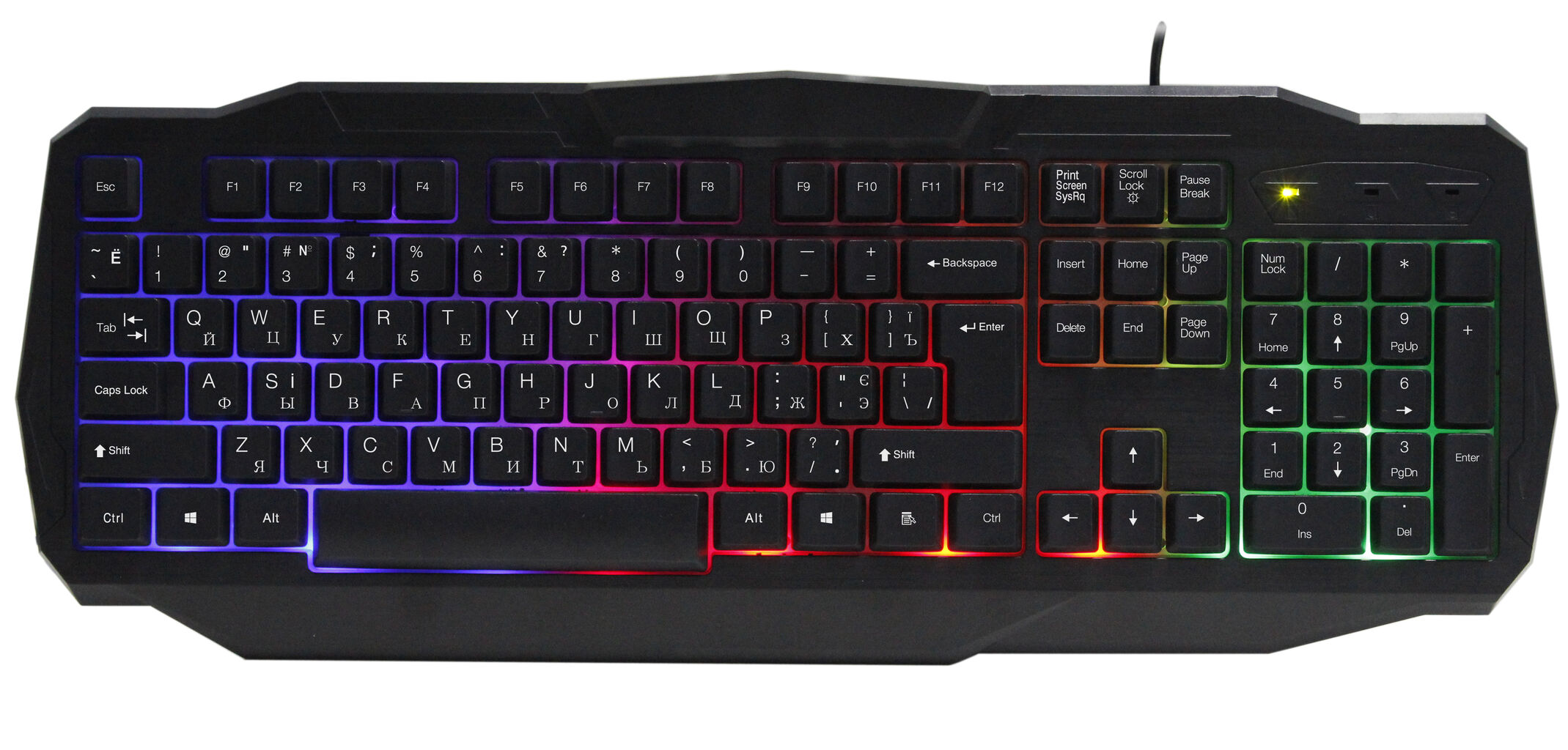 Ordinary Computer Keyboard 104keys Gaming Keyboard Ordinary Usb Black Colour Rainbow Backligh 1.5m ...