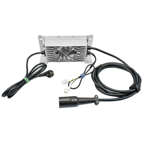 Chargeur de Batterie Lithium Plomb-Acide LiFePO4 60V 20A avec Boîtier en Aluminium 1200W pour Aspirateur Électrique, Alimentation de Charge 60 Volts