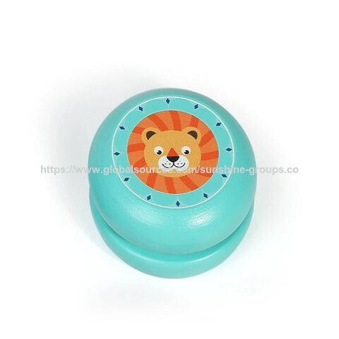 Yo-yo en bois avec motif de dessin animé pour garçons et filles, cadeau, jouet pour enfants, prix d'école primaire - Vente en gros