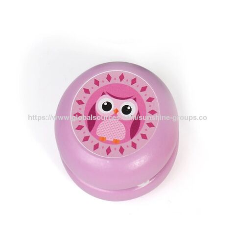Yo-yo en bois avec motif de dessin animé pour garçons et filles, cadeau, jouet pour enfants, prix d'école primaire - Vente en gros