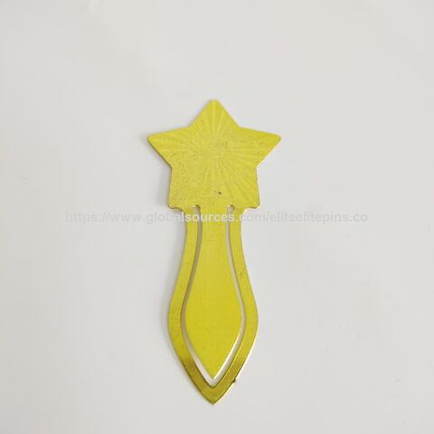Marcadores de metal personalizados de aleación de zinc de gran venta, marcapáginas de metal ultrafinos