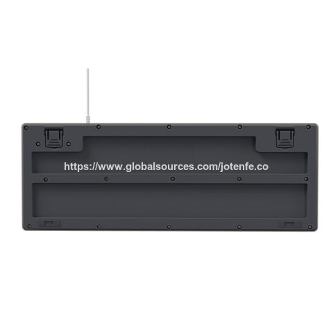 Clavier d'ordinateur USB filaire 94 touches avec pavé numérique, indicateurs de verrouillage, supports pliables, clavier pleine taille pour PC portable