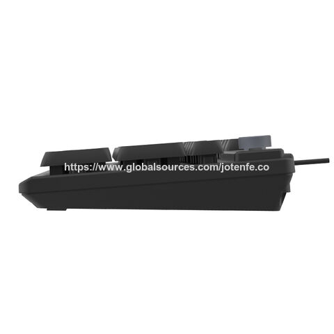 Clavier d'ordinateur USB filaire avec pavé numérique, indicateurs de verrouillage majuscules, bouton de volume, clavier multimédia pour PC portable