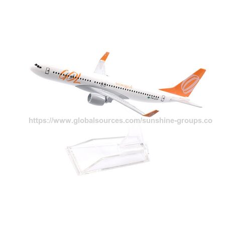 Modèle d'avion réplique moulé sous pression en métal d'alliage de 16 cm - Boeing 737 de Gol Aviation brésilienne - Cadeau de modèle Gol pour la décoration