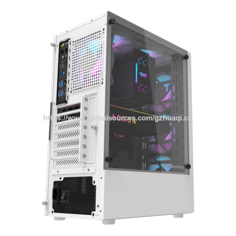 Caja de PC Gaming Semitorre con Cristal Templado sin Marco Tipo ODM, Chasis para Ordenador Gaming