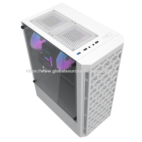 Caja de PC Gaming Semitorre con Cristal Templado sin Marco Tipo ODM, Chasis para Ordenador Gaming