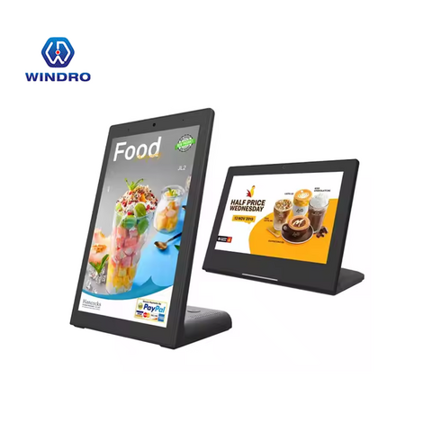 Prix usine, affichage numérique publicitaire Panneau en forme de L avec POE/WiFi/HDMI/Caméra Tablette Android 2+16GB Moniteur LCD