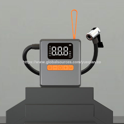 Gonfleur de Pneus Intelligent, Pompe à Air Portable 17L avec Batterie Rechargeable 1800mAh, Charge Rapide Type-C, Multi-scène, Lumière LED