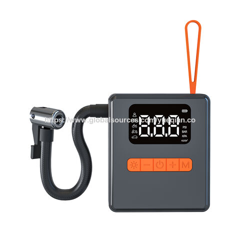 Gonfleur de Pneus Intelligent, Pompe à Air Portable 17L avec Batterie Rechargeable 1800mAh, Charge Rapide Type-C, Multi-scène, Lumière LED