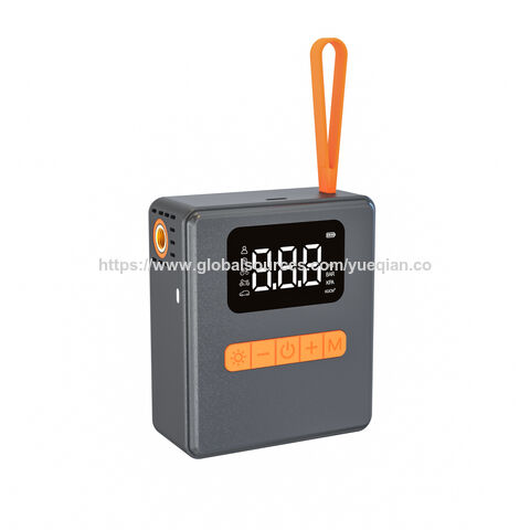 Gonfleur de Pneus Intelligent, Pompe à Air Portable 17L avec Batterie Rechargeable 1800mAh, Charge Rapide Type-C, Multi-scène, Lumière LED