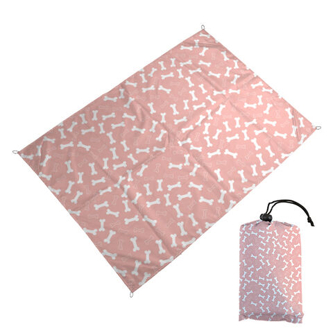 Esterillas de camping, alfombra de suelo con impresión digital, mini esterilla de playa plegable, esterilla de camping para exteriores a prueba de humedad
