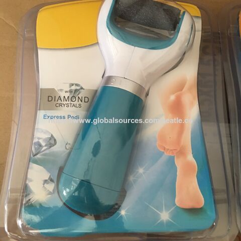 جهاز تقشير الكالو الذكي Velvet Smooth Express Pedi للبيع بالجملة، مبرد القدم الإلكتروني، USB وبطارية