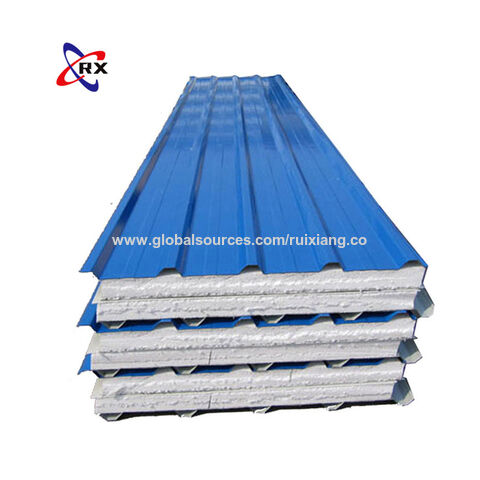 Panneau Sandwich EPS 14mm Isolation Mur et Toit pour Maison Préfabriquée et Chambre Froide - Vente Chaude