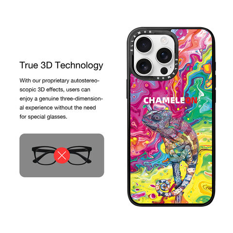 Casing Ponsel 3D Kucing Krim Ellamor untuk Perempuan, Casing Ponsel Magnetik Perlindungan Penuh untuk iPhone 14 15 16 17 Pro Max