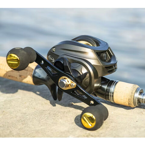 Carretel de Baitcasting de Alta Velocidade 6.3:1, Novo Carretel de Liga de Alumínio com Roda de Fundição de Metal Prateado para Pesca