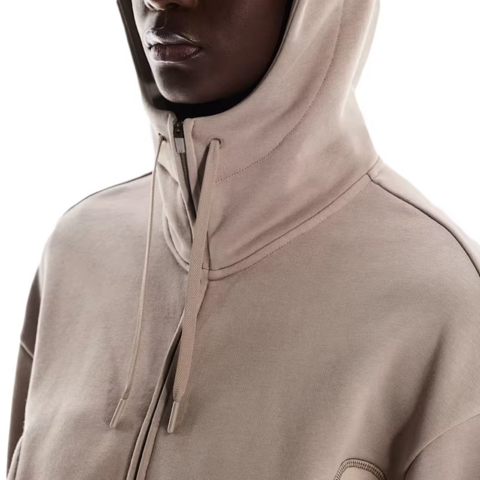Sweatshirt Court à Fermeture Éclair et Col Haut pour Femmes, Coupe Personnalisée avec Logo OEM et Cordon de Serrage Réglable pour Tenues Décontractées et Sportives à Capuche