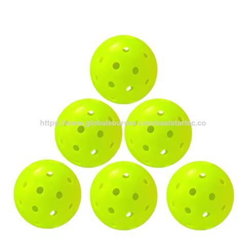 Bolas de Pickleball de 40 furos, itens de venda quente. Várias cores disponíveis.