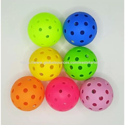 Bolas de Pickleball de 40 furos, itens de venda quente. Várias cores disponíveis.