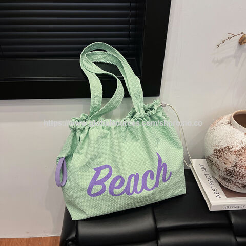 Tragbare faltbare Einkaufstasche mit Kordelzug, umweltfreundliche Reisetaschen für Damen