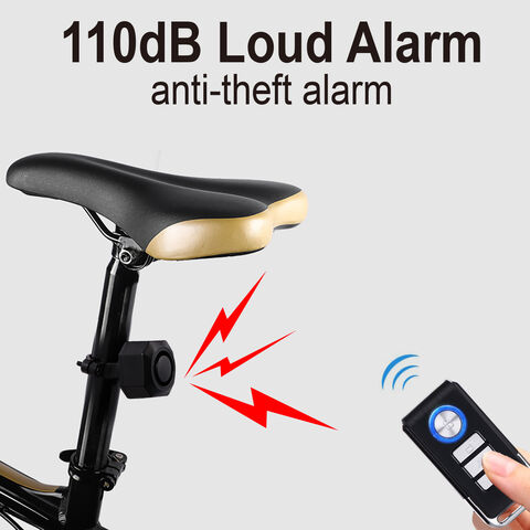 Alarma Inteligente Recargable para Bicicleta con Sirena Ajustable de 110dB, Control de Volumen y Resistente al Agua