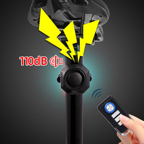 Alarma Inteligente Recargable para Bicicleta con Sirena Ajustable de 110dB, Control de Volumen y Resistente al Agua