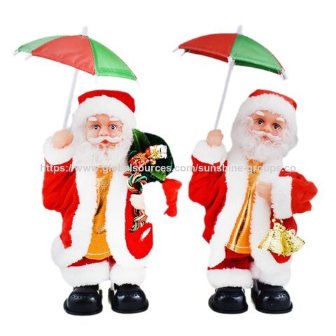 Parapluie électrique avec musique, cadeau, jouet Père Noël, article de décoration de Noël, jouets musicaux