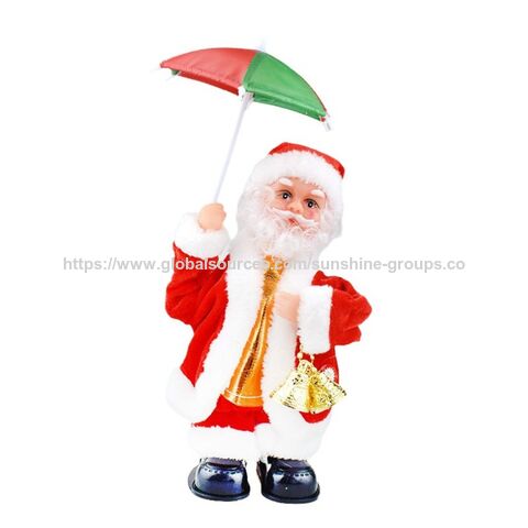 Parapluie électrique avec musique, cadeau, jouet Père Noël, article de décoration de Noël, jouets musicaux