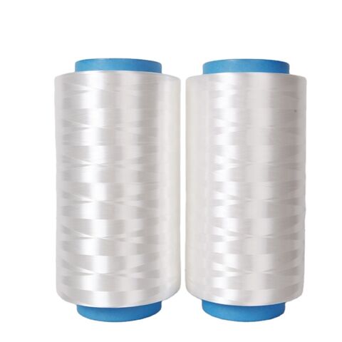 Fibre de filament de polyéthylène à très haut poids moléculaire 1000D blanche, légère, à haute résistance et résistante aux intempéries