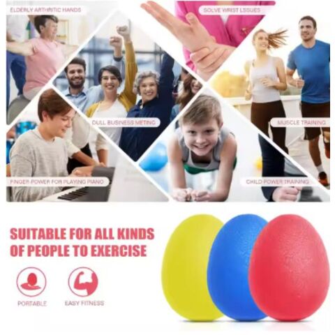 Handtrainer für Erwachsene und Kinder, weicher Anti-Stress-Ball, Widerstandsübungswerkzeug zur Handgelenksrehabilitation