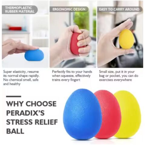 Handtrainer für Erwachsene und Kinder, weicher Anti-Stress-Ball, Widerstandsübungswerkzeug zur Handgelenksrehabilitation