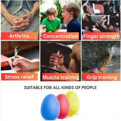 Handtrainer für Erwachsene und Kinder, weicher Anti-Stress-Ball, Widerstandsübungswerkzeug zur Handgelenksrehabilitation