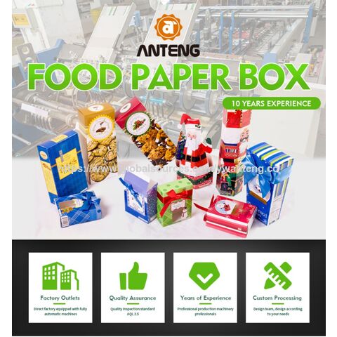 Boîtes à pizza en papier kraft en gros, anti-graisse, conteneur à emporter, parfaites pour les gâteaux faits maison, les biscuits et les produits de boulangerie.