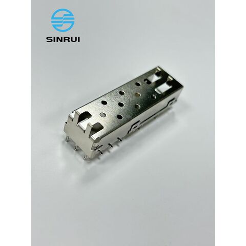 Peça de Estampagem de Metal Aço Inoxidável com Niquelagem Montagem de Gaiola de Fibra Óptica SFP OEM Fabricante ISO9001:2015