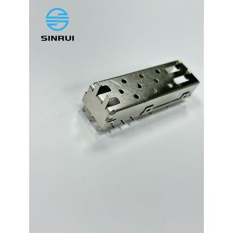 Peça de Estampagem de Metal Aço Inoxidável com Niquelagem Montagem de Gaiola de Fibra Óptica SFP OEM Fabricante ISO9001:2015