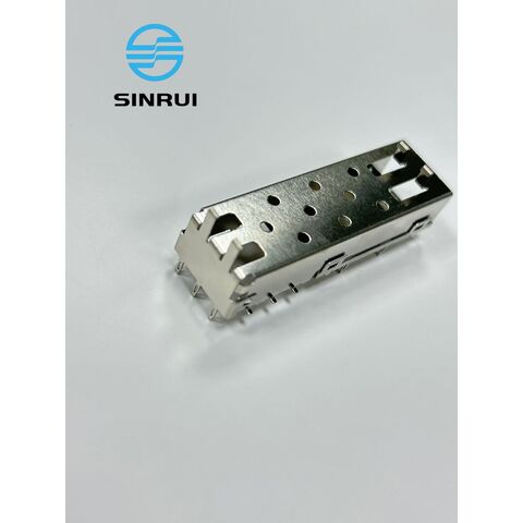 Peça de Estampagem de Metal Aço Inoxidável com Niquelagem Montagem de Gaiola de Fibra Óptica SFP OEM Fabricante ISO9001:2015
