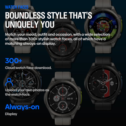 Smartwatch con Llamadas de Voz Zeblaze VIBE 8, Pantalla AMOLED de 1.43", Monitor de Ritmo Cardíaco y Presión Arterial, Múltiples Modos Deportivos