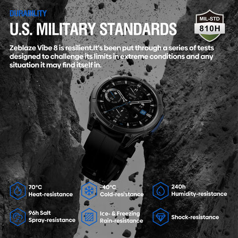 Smartwatch con Llamadas de Voz Zeblaze VIBE 8, Pantalla AMOLED de 1.43", Monitor de Ritmo Cardíaco y Presión Arterial, Múltiples Modos Deportivos