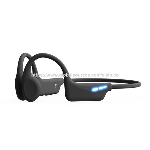 Pabrik 8 tahun Earphone Konduksi Tulang 32GB memori IPX8 tahan air dengan lampu pernapasan