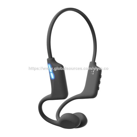 Pabrik 8 tahun Earphone Konduksi Tulang 32GB memori IPX8 tahan air dengan lampu pernapasan
