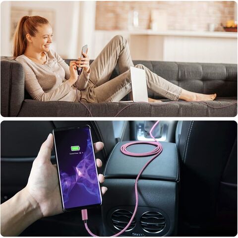 Cable USB Tipo C 3.1 Trenzado de Nylon OEM ODM de Alta Calidad, Cable USB C de Carga Rápida de Datos