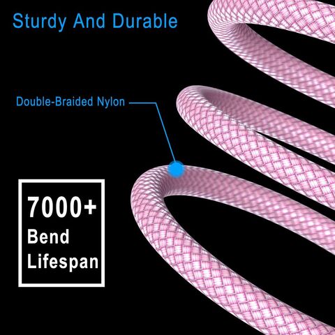 Cable USB Tipo C 3.1 Trenzado de Nylon OEM ODM de Alta Calidad, Cable USB C de Carga Rápida de Datos