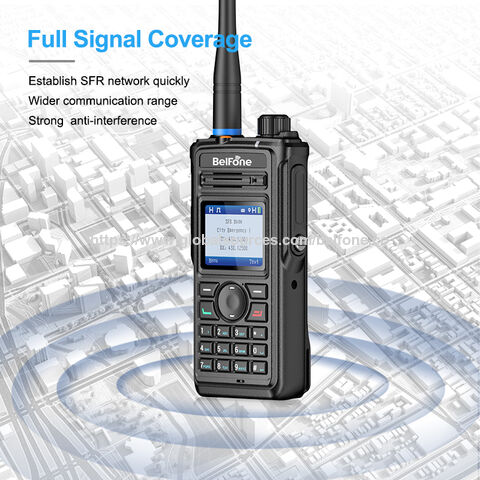 جهاز لاسلكي BP750 IP68 بتقنية DMR ثنائي الاتجاه بالكامل مع نظام تحديد المواقع GPS وبلوتوث - جهاز لاسلكي رقمي احترافي DMR