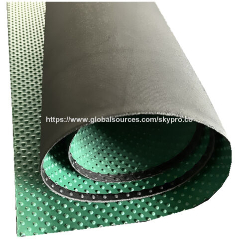 Tapete de Goma Verde con Tachones para Establo de Vacas, Sala de Ordeño, Antideslizante y Antifatiga, Acolchado para Cubículos y Camas de Ganado